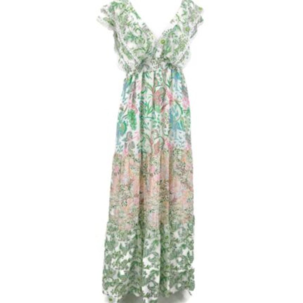House of Harlow 1960 Floral Women's Maxi Dress small - Picture 1 of 4